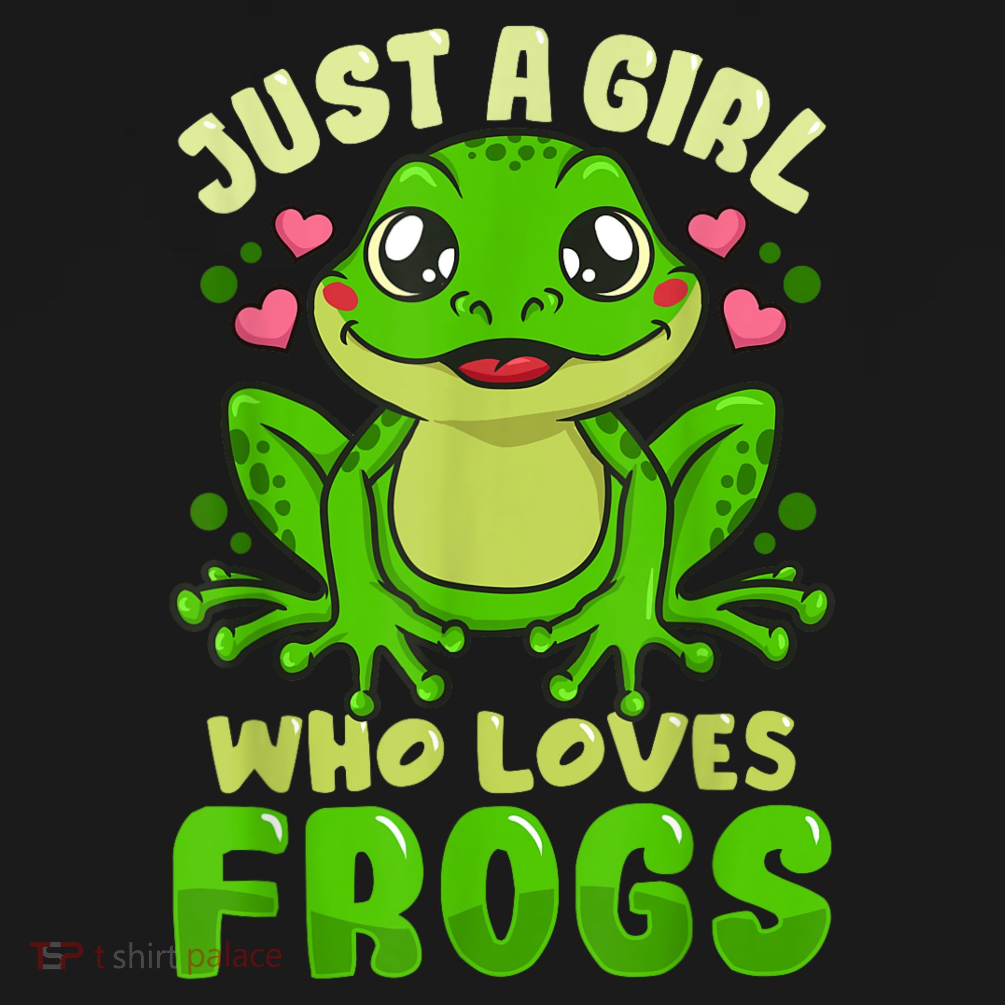 Frog Just A Girl Who Loves Frogs Funny Frog Lover Gift Polo
