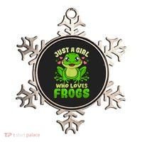 Frog Just A Girl Who Loves Frogs Funny Frog Lover Gift Ornament thumb 0