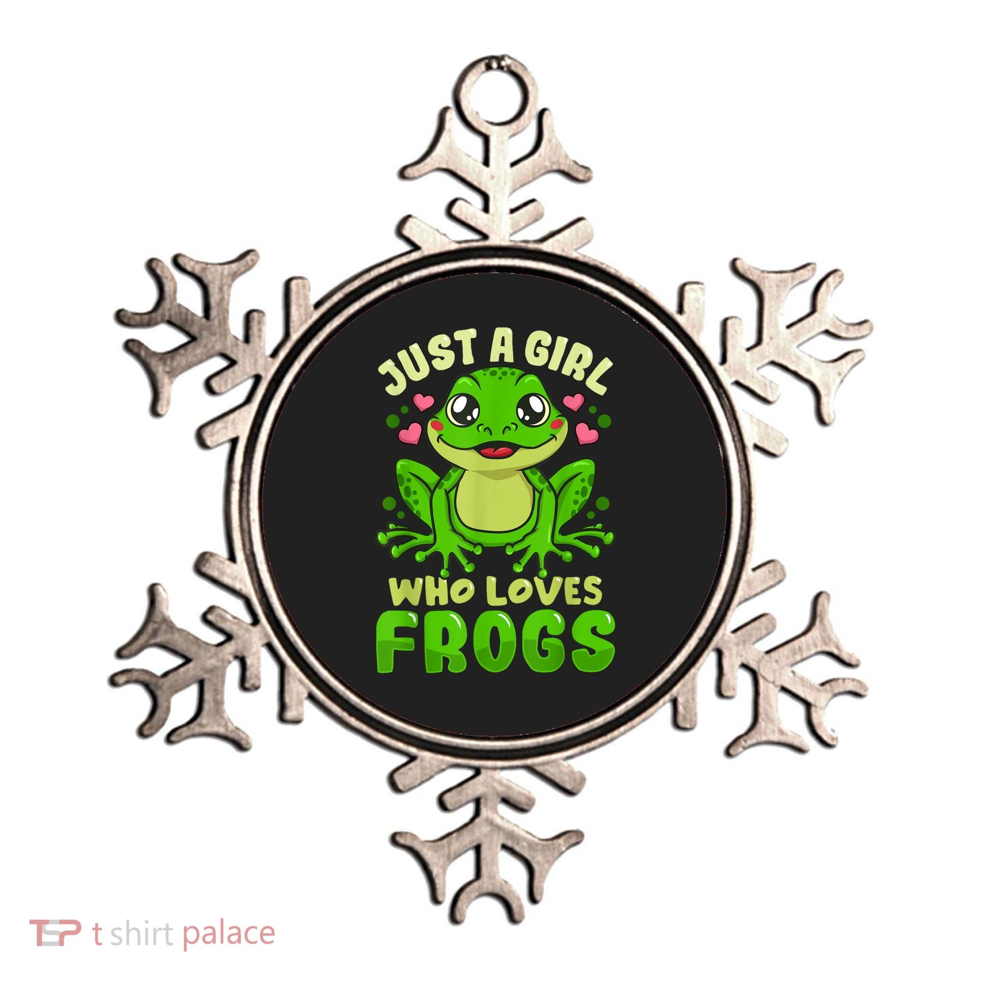Frog Just A Girl Who Loves Frogs Funny Frog Lover Gift Ornament