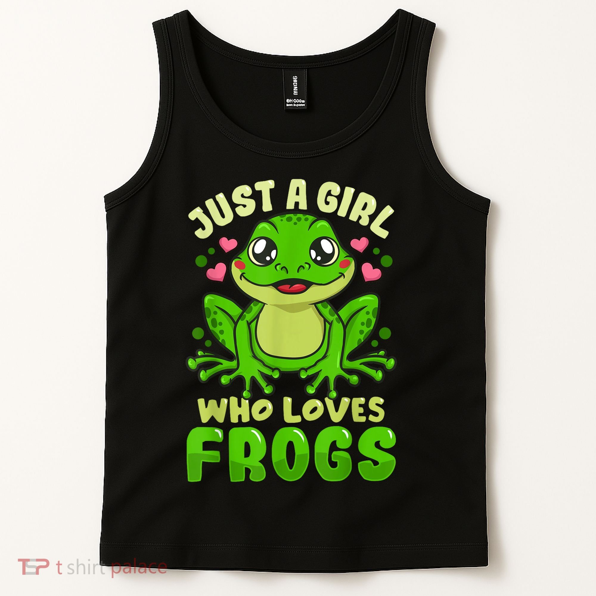 Frog Just A Girl Who Loves Frogs Funny Frog Lover Gift Tank Top