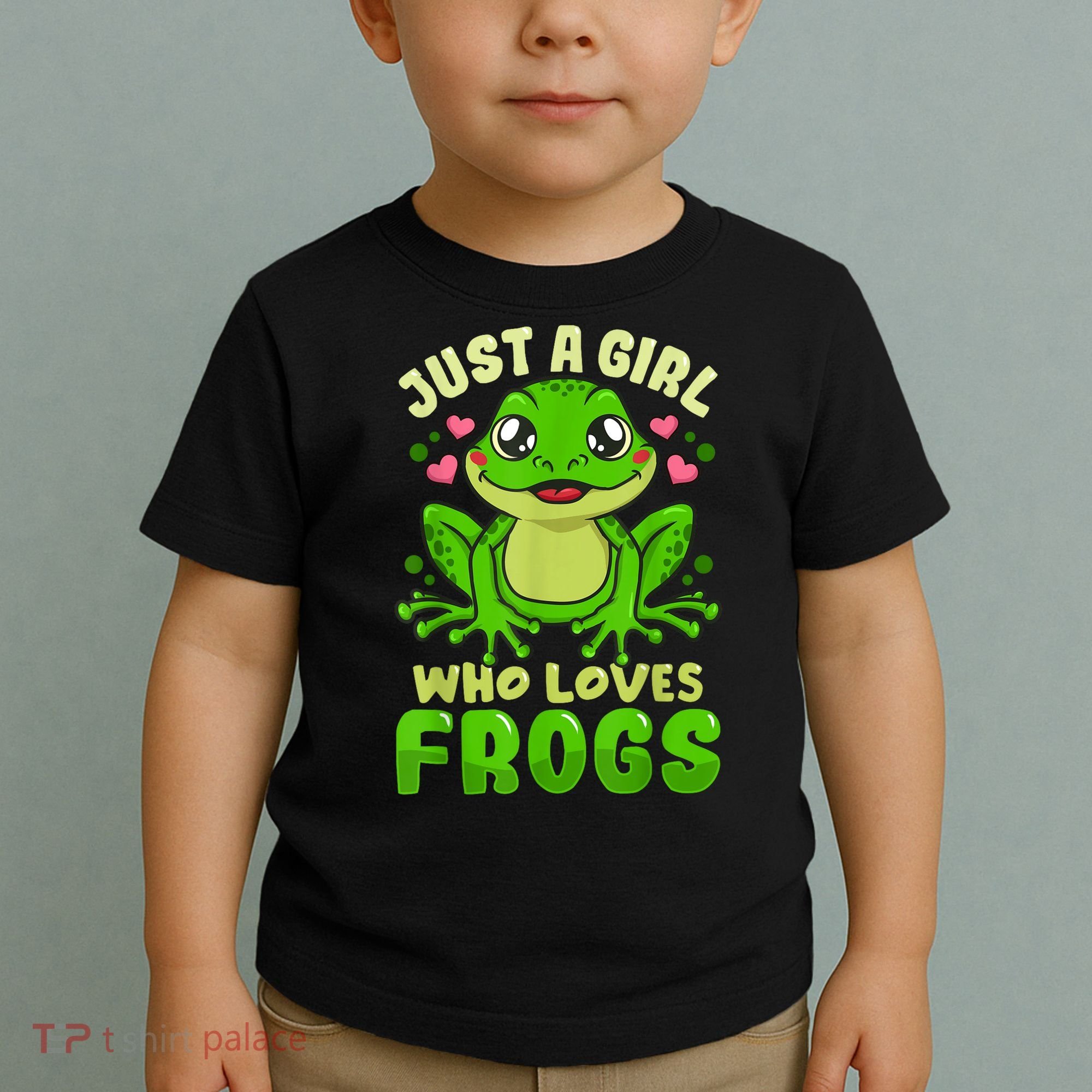 Frog Just A Girl Who Loves Frogs Funny Frog Lover Gift Toddler T-Shirt