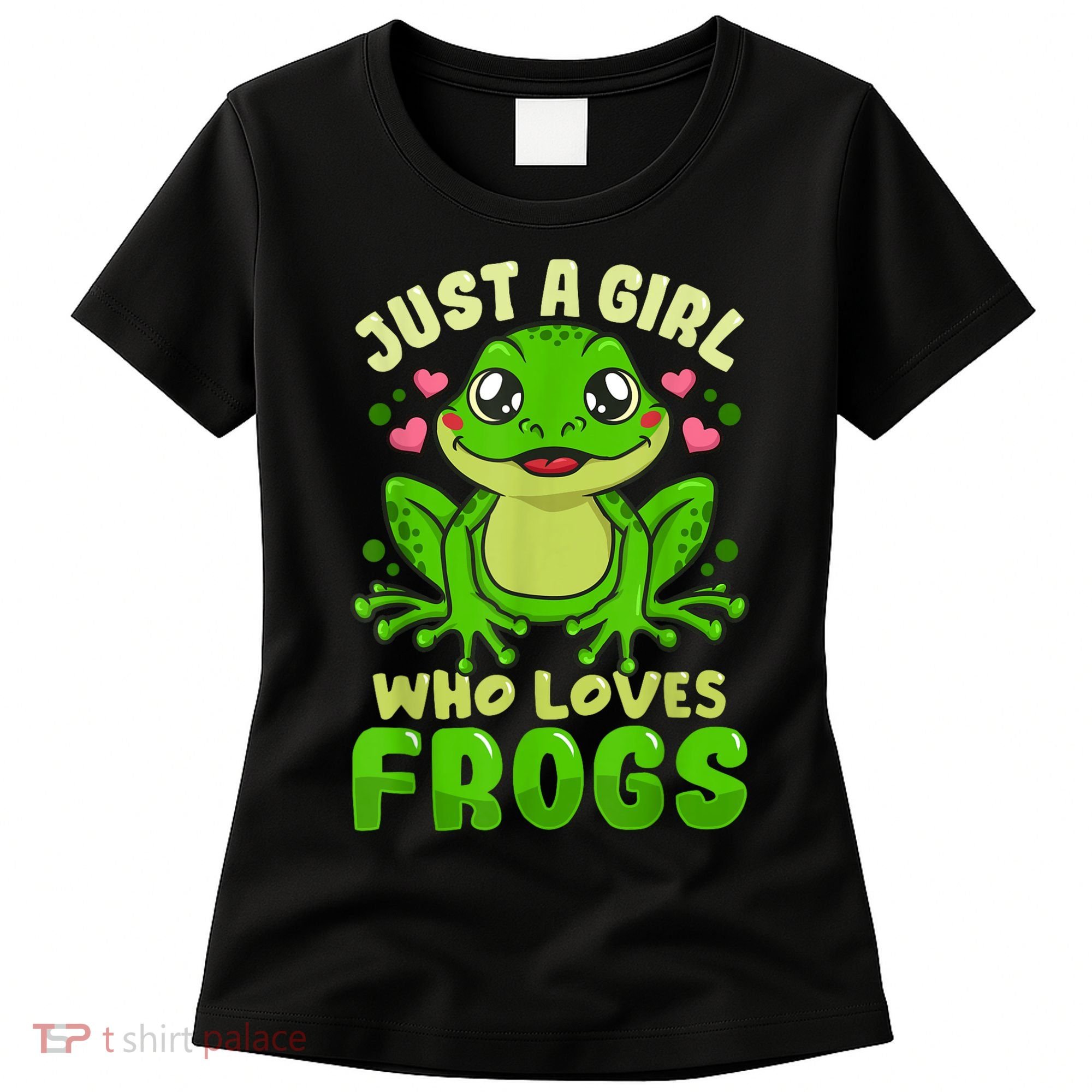 Frog Just A Girl Who Loves Frogs Funny Frog Lover Gift Women's T-Shirt
