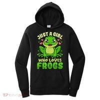 Frog Just A Girl Who Loves Frogs Funny Frog Lover Gift Women's Hoodie thumb 0