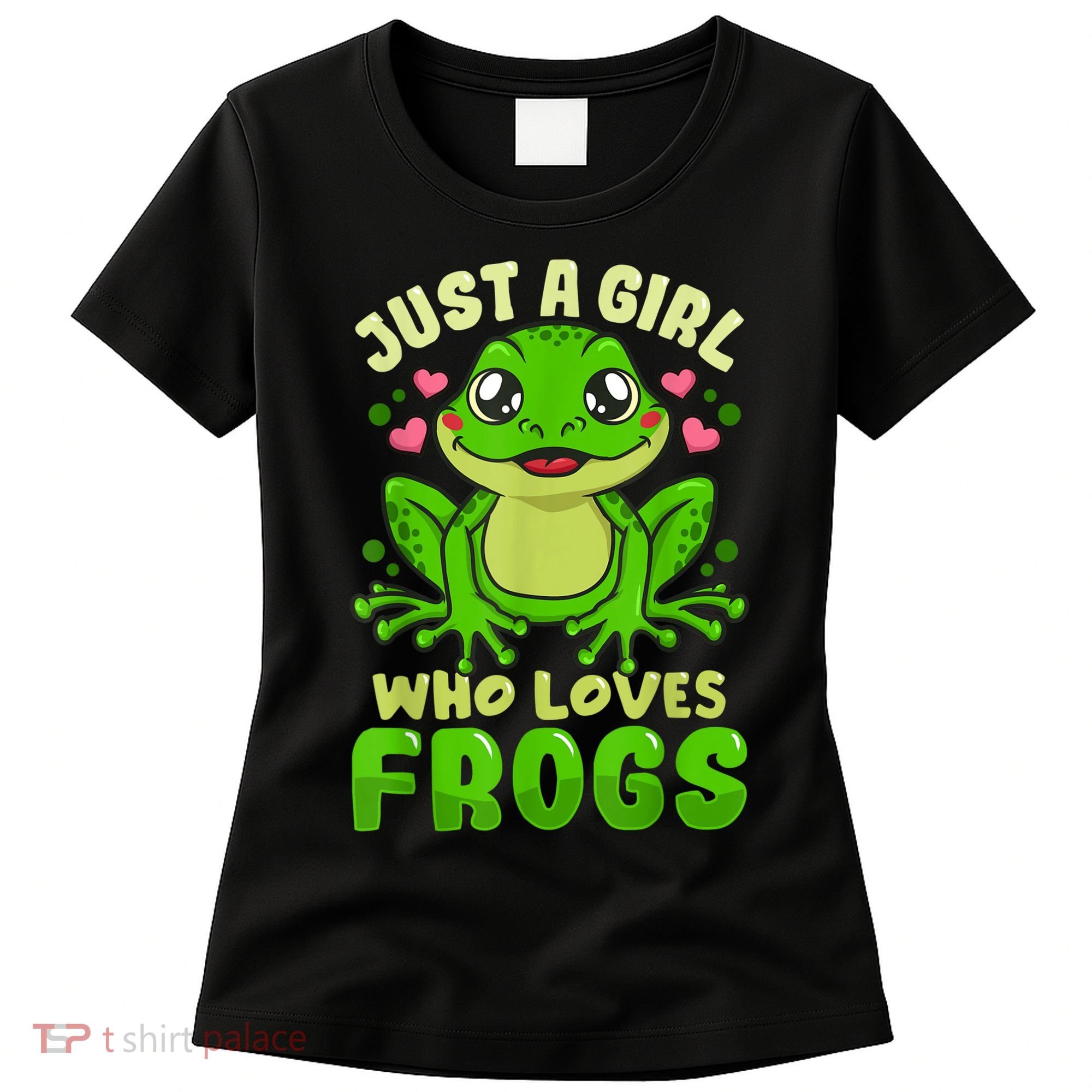 Frog Just A Girl Who Loves Frogs Funny Frog Lover Gift Women's T-Shirt