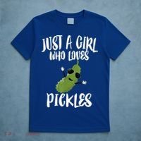 Funny Just A Girl Who Loves Pickles Gift Pickle Gift T-Shirt thumb 5