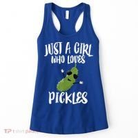 Funny Just A Girl Who Loves Pickles Gift Pickle Gift Women's Tank Top thumb 0