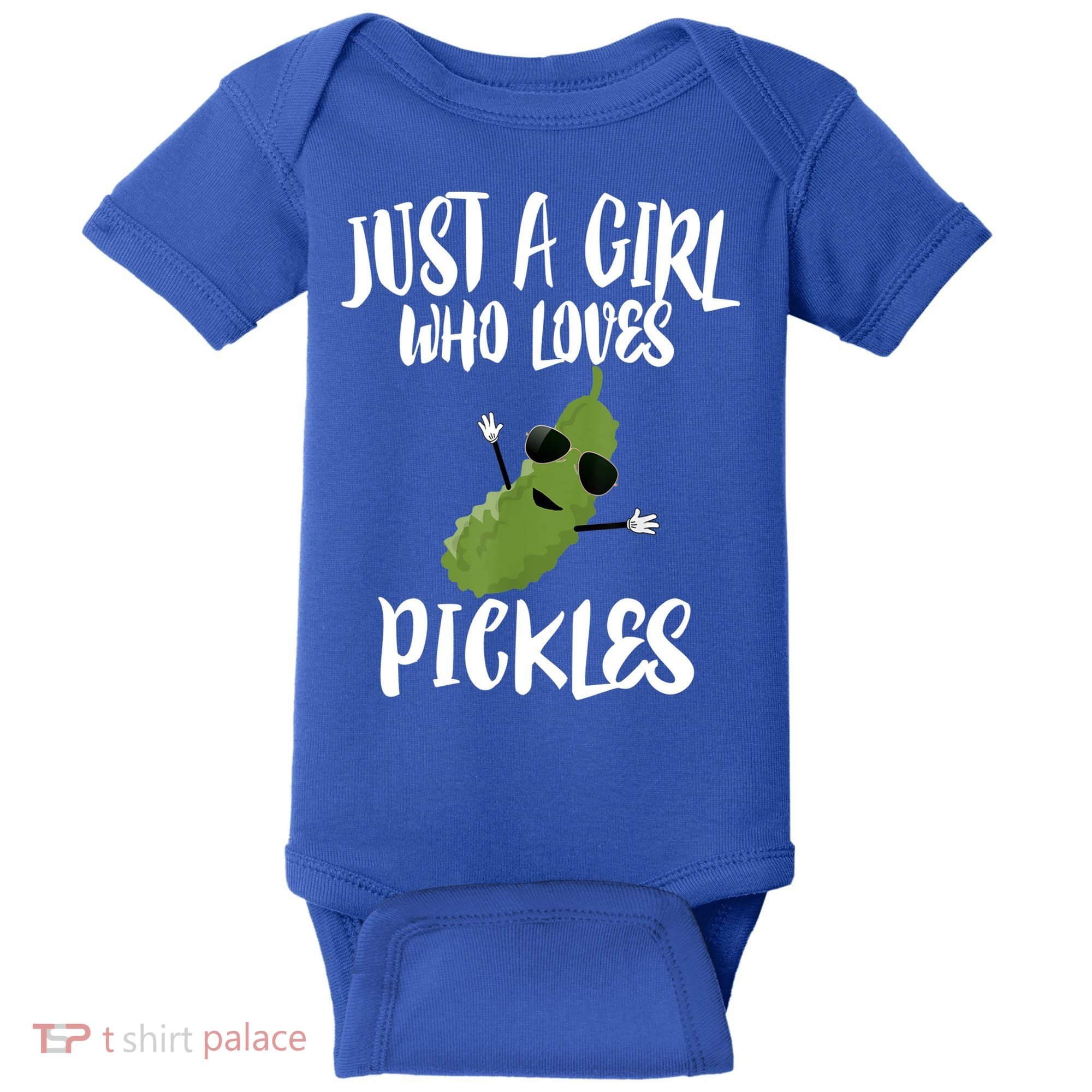 Funny Just A Girl Who Loves Pickles Gift Pickle Gift Baby Bodysuit