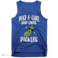 Funny Just A Girl Who Loves Pickles Gift Pickle Gift Tank Top thumb 0