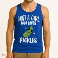 Funny Just A Girl Who Loves Pickles Gift Pickle Gift Tank Top thumb 3