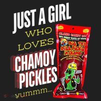 Funny Just A Girl Who Loves Chamoy Pickles Yummm...Gift Women's Sweatshirt thumb 2
