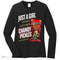 Funny Just A Girl Who Loves Chamoy Pickles Yummm...Gift Women's Long Sleeve Shirt thumb 0