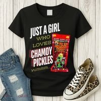 Funny Just A Girl Who Loves Chamoy Pickles Yummm...Gift Women's T-Shirt thumb 3