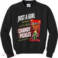 Funny Just A Girl Who Loves Chamoy Pickles Yummm...Gift Kids Sweatshirt thumb 0
