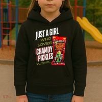 Funny Just A Girl Who Loves Chamoy Pickles Yummm...Gift Kids Hoodie thumb 3