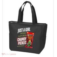 Funny Just A Girl Who Loves Chamoy Pickles Yummm...Gift Tote Bag thumb 3