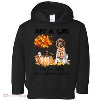 Funny Just A Girl Who Loves Fall And German Shorthaired Pointer Toddler Hoodie thumb 0