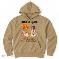 Funny Just A Girl Who Loves Fall And German Shorthaired Pointer Hoodie thumb 0