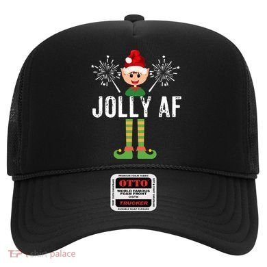 Funny Jolly Af Cute Christmas Elf Santa Hat And Meaningful Gift Hat