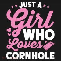 Funny Just A Girl Who Loves Cornhole Bean Bag Toss Mousepad thumb 1