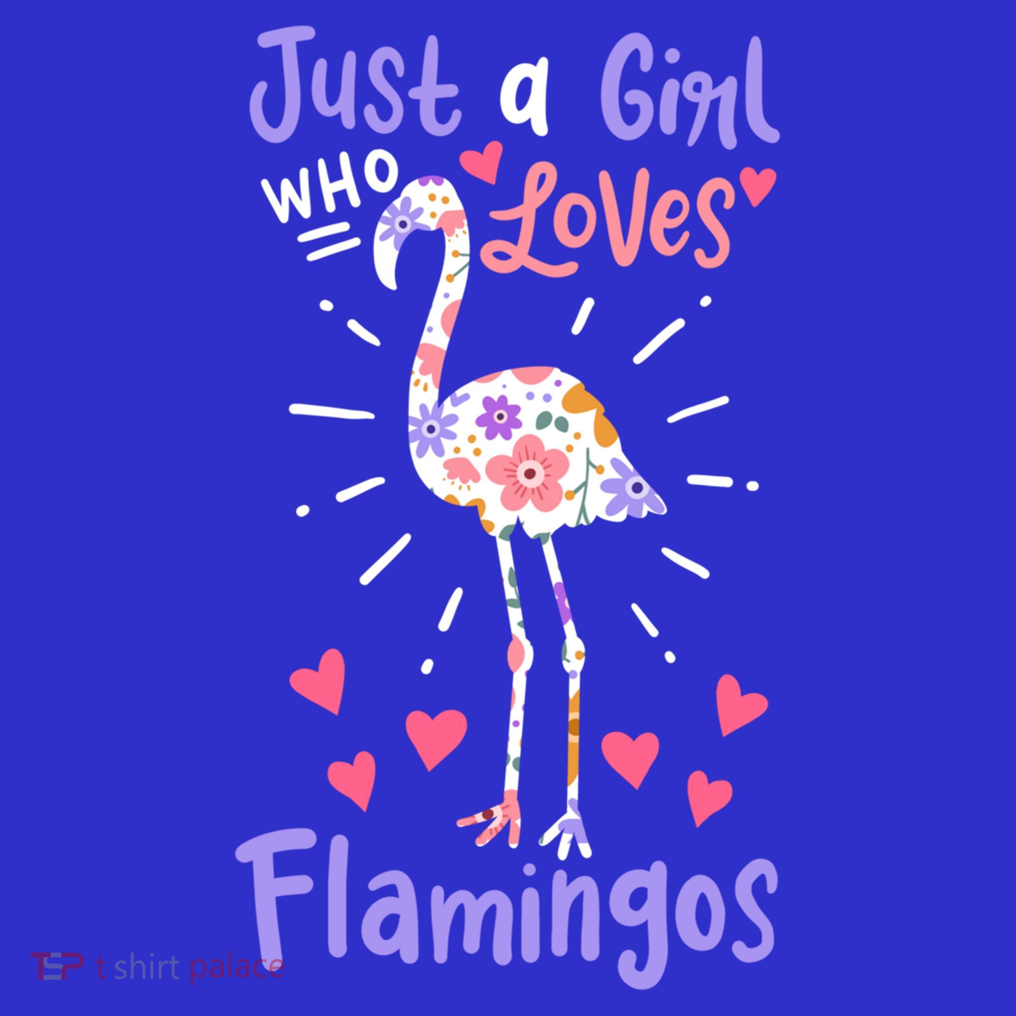 Flamingo Just A Girl Who Loves Flamingos Gift Meaningful Gift T-Shirt