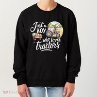 Farm Just A Who Loves Tractors Farmer Cool Gift Women's Sweatshirt thumb 0