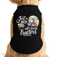 Farm Just A Who Loves Tractors Farmer Cool Gift Doggie Tank thumb 0