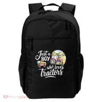 Farm Just A Who Loves Tractors Farmer Cool Gift Backpack thumb 0