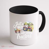 Farm Just A Who Loves Tractors Farmer Cool Gift Coffee Mug thumb 1