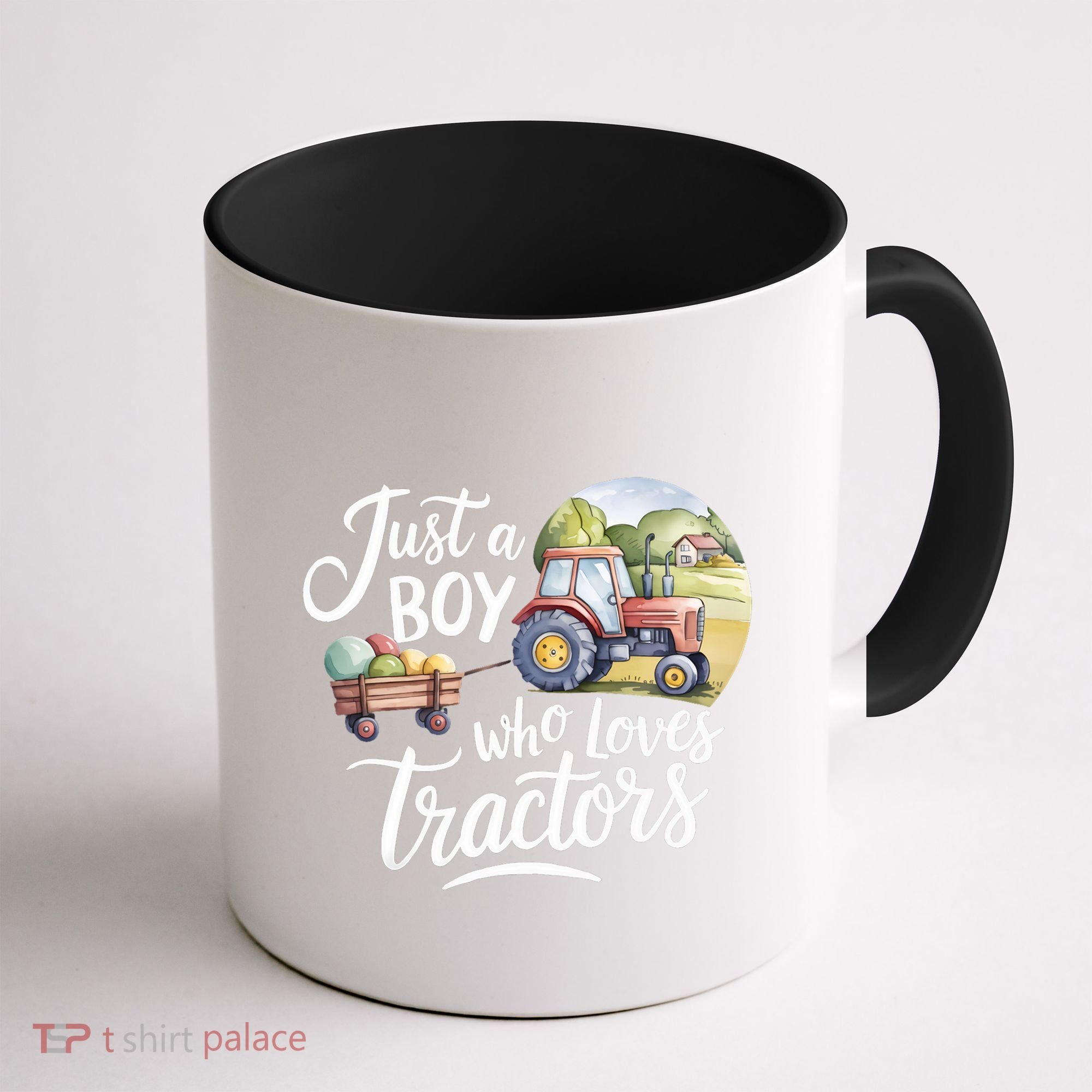 Farm Just A Who Loves Tractors Farmer Cool Gift Coffee Mug