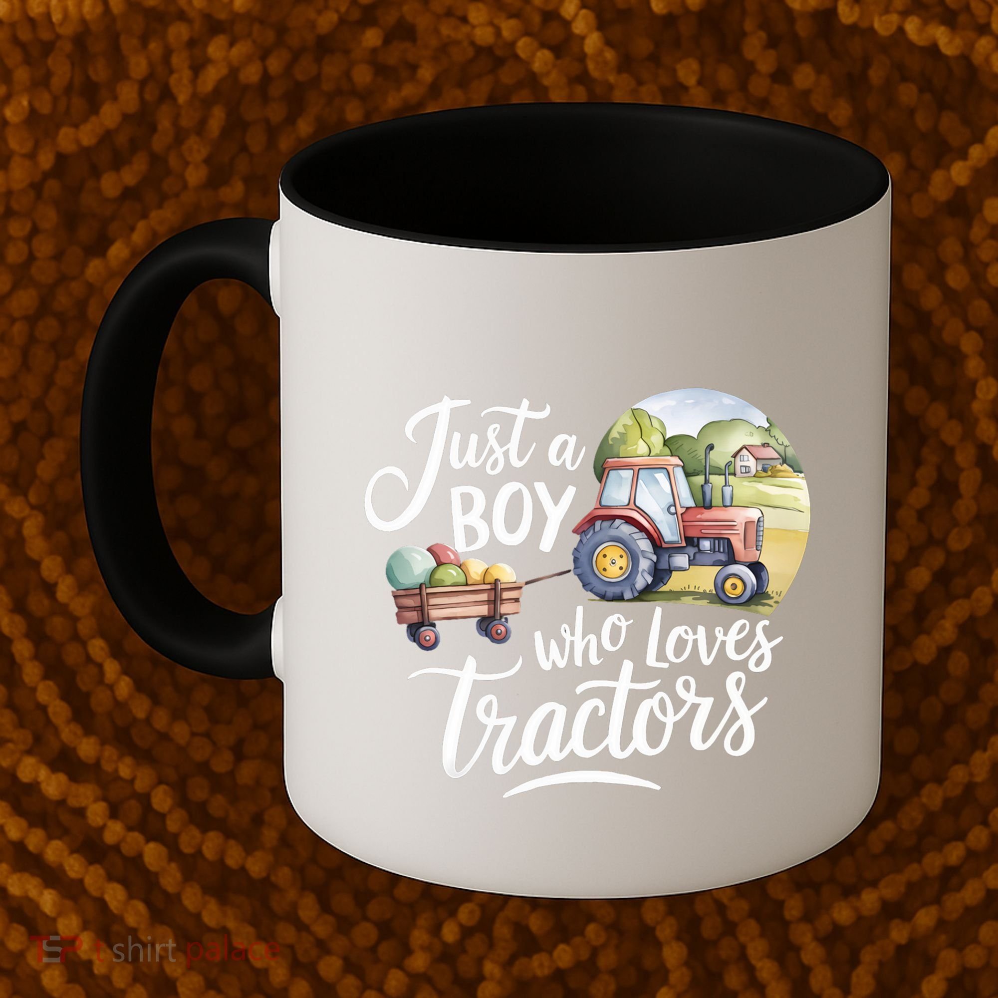 Farm Just A Who Loves Tractors Farmer Cool Gift Coffee Mug