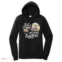 Farm Just A Who Loves Tractors Farmer Cool Gift Women's Hoodie thumb 0