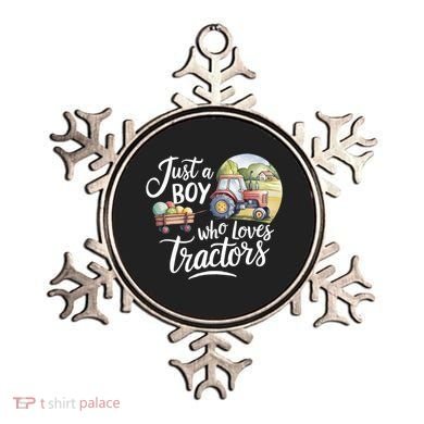 Farm Just A Who Loves Tractors Farmer Cool Gift Ornament