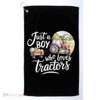 Farm Just A Who Loves Tractors Farmer Cool Gift Golf Towel thumb 0