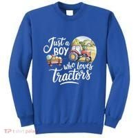 Farm Just A Who Loves Tractors Farmer Cool Gift Sweatshirt thumb 0