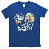 Farm Just A Who Loves Tractors Farmer Cool Gift T-Shirt thumb 0