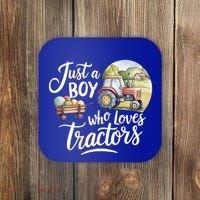 Farm Just A Who Loves Tractors Farmer Cool Gift Coaster thumb 0