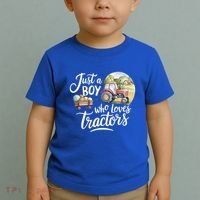 Farm Just A Who Loves Tractors Farmer Cool Gift Toddler T-Shirt thumb 2