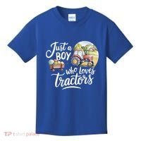 Farm Just A Who Loves Tractors Farmer Cool Gift Kids T-Shirt thumb 0