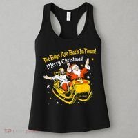 Funny Jesus And Santa Claus The Boy Are Back In A Town Xmas Gift Women's Tank Top thumb 3