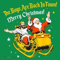 Funny Jesus And Santa Claus The Boy Are Back In A Town Xmas Gift Hoodie thumb 2