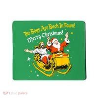 Funny Jesus And Santa Claus The Boy Are Back In A Town Xmas Gift Mousepad thumb 0