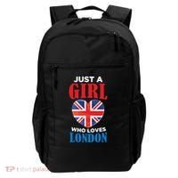 Fun Just A Who Loves London England British Flag Gift Backpack thumb 0