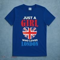 Fun Just A Who Loves London England British Flag Gift T-Shirt thumb 5