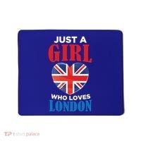 Fun Just A Who Loves London England British Flag Gift Mousepad thumb 0