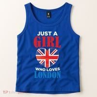 Fun Just A Who Loves London England British Flag Gift Tank Top thumb 2