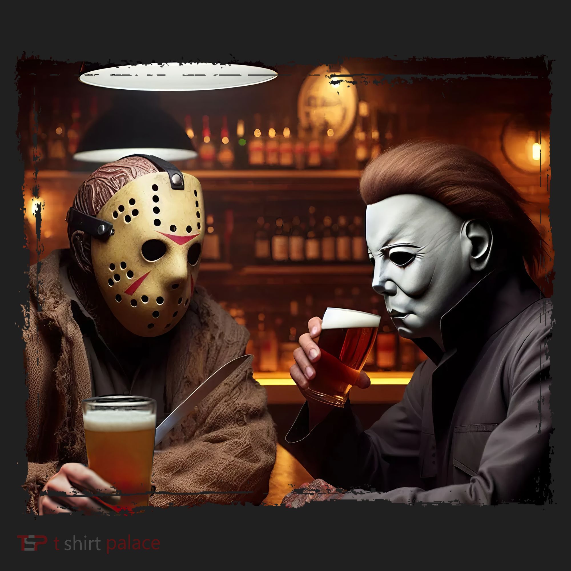 Funny Jason And Michael Halloween Drink Beer Women's Sweatshirt