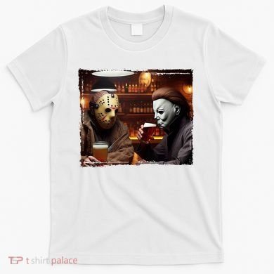 Funny Jason And Michael Halloween Drink Beer T-Shirt