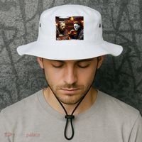 Funny Jason And Michael Halloween Drink Beer Bucket Hat thumb 2