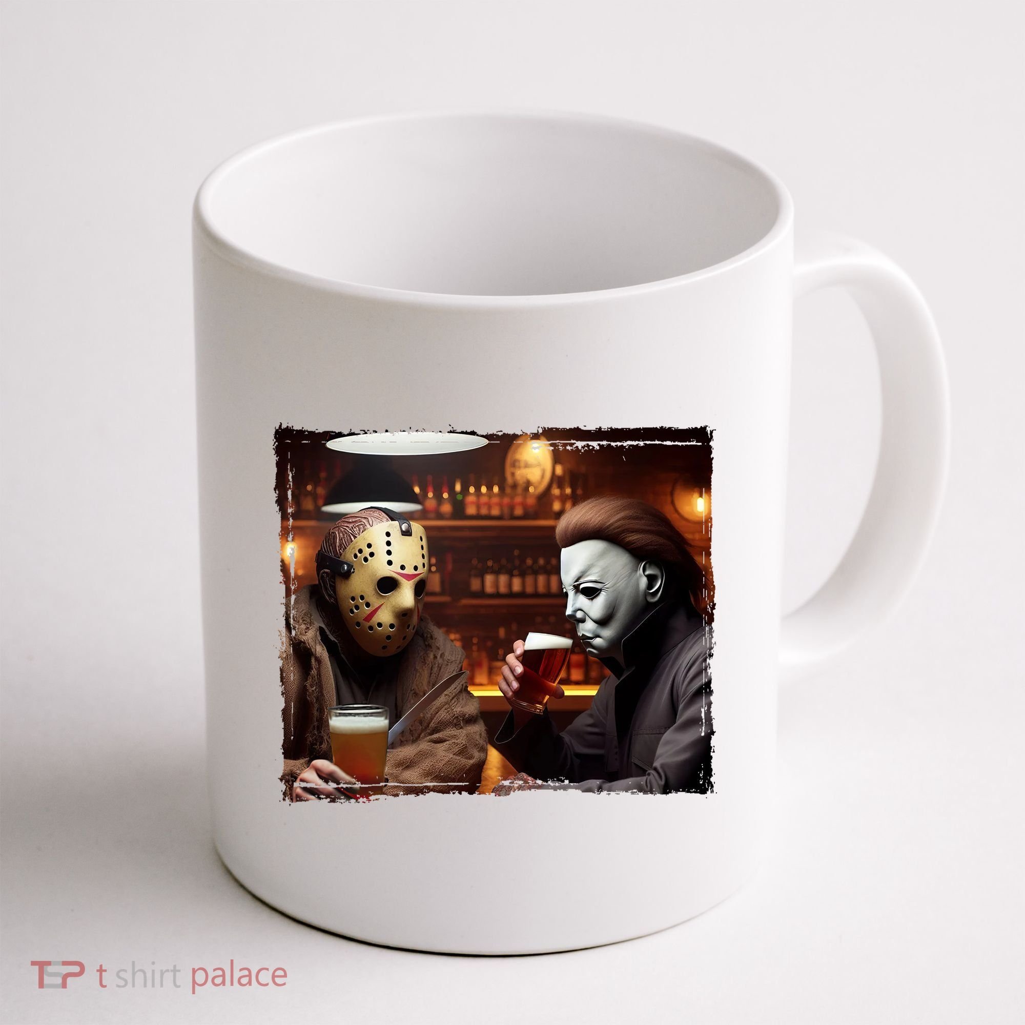 Funny Jason And Michael Halloween Drink Beer Coffee Mug