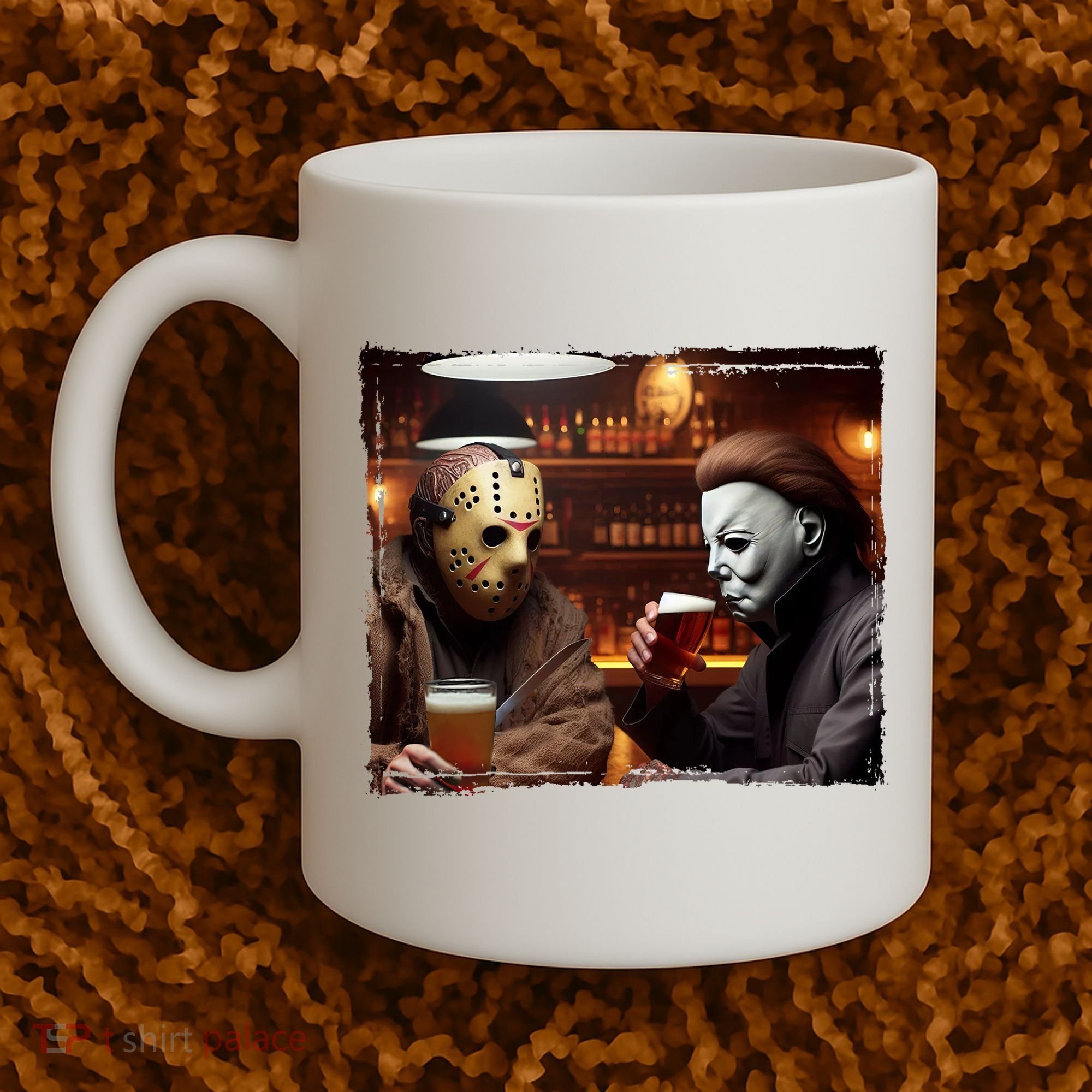 Funny Jason And Michael Halloween Drink Beer Coffee Mug